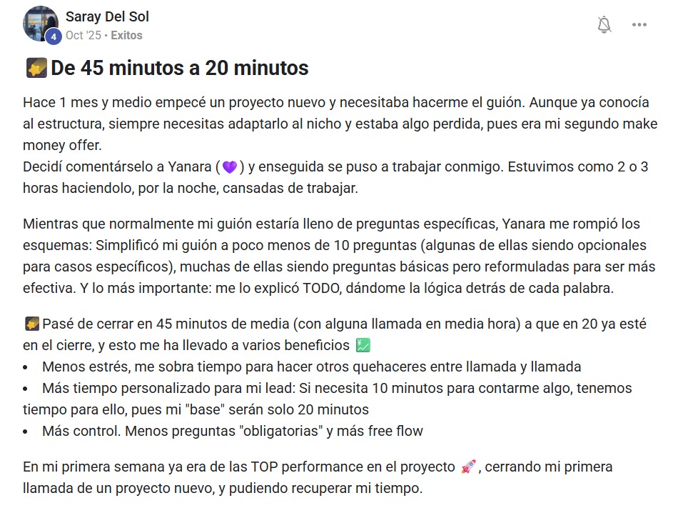 Testimonio de Saray Del Sol — De 45 minutos a 20 minutos
